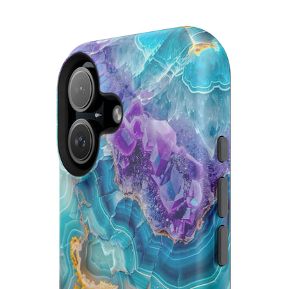 Blue Agate Magnetic Phone Case