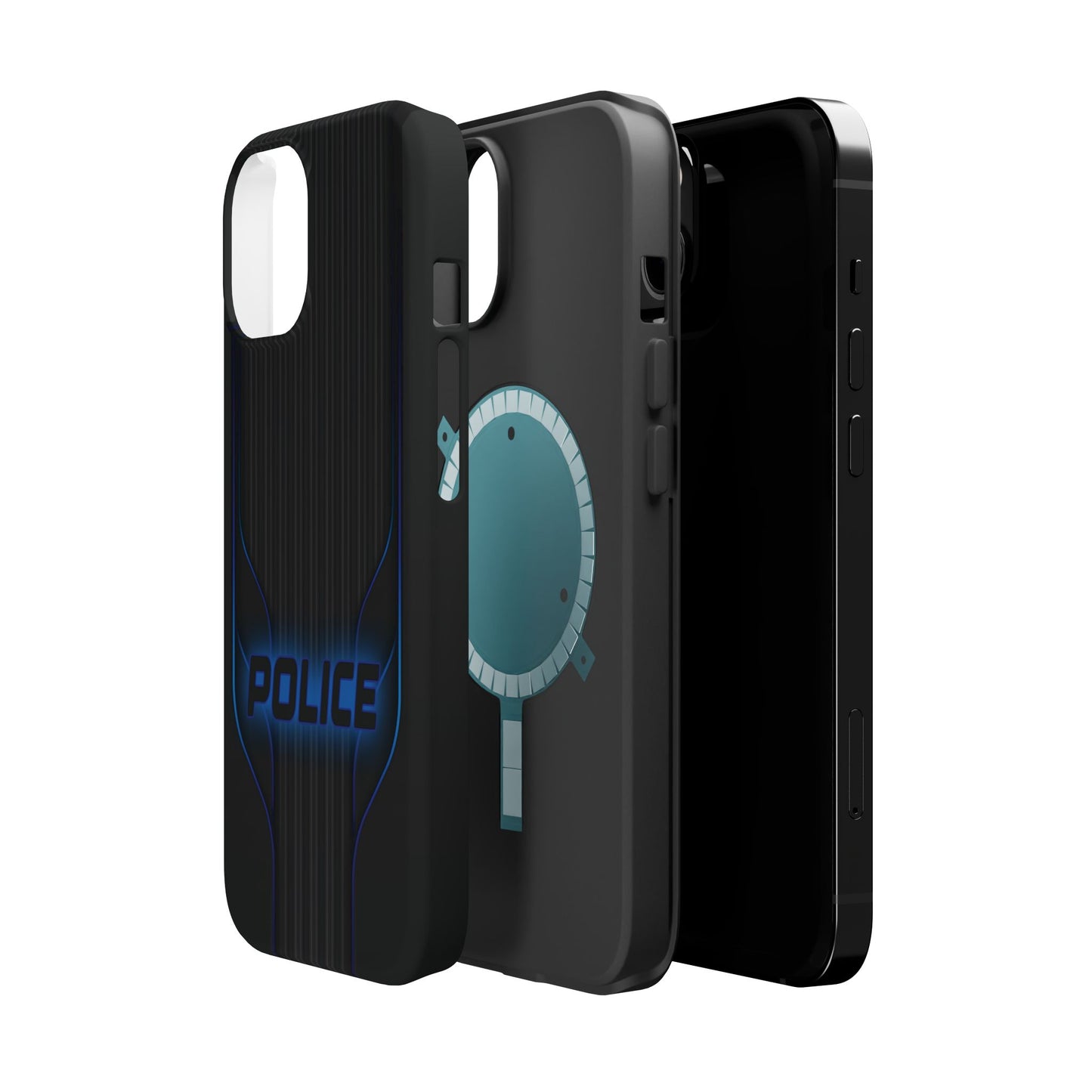 Police Magnetic Phone Cases, Blue Light