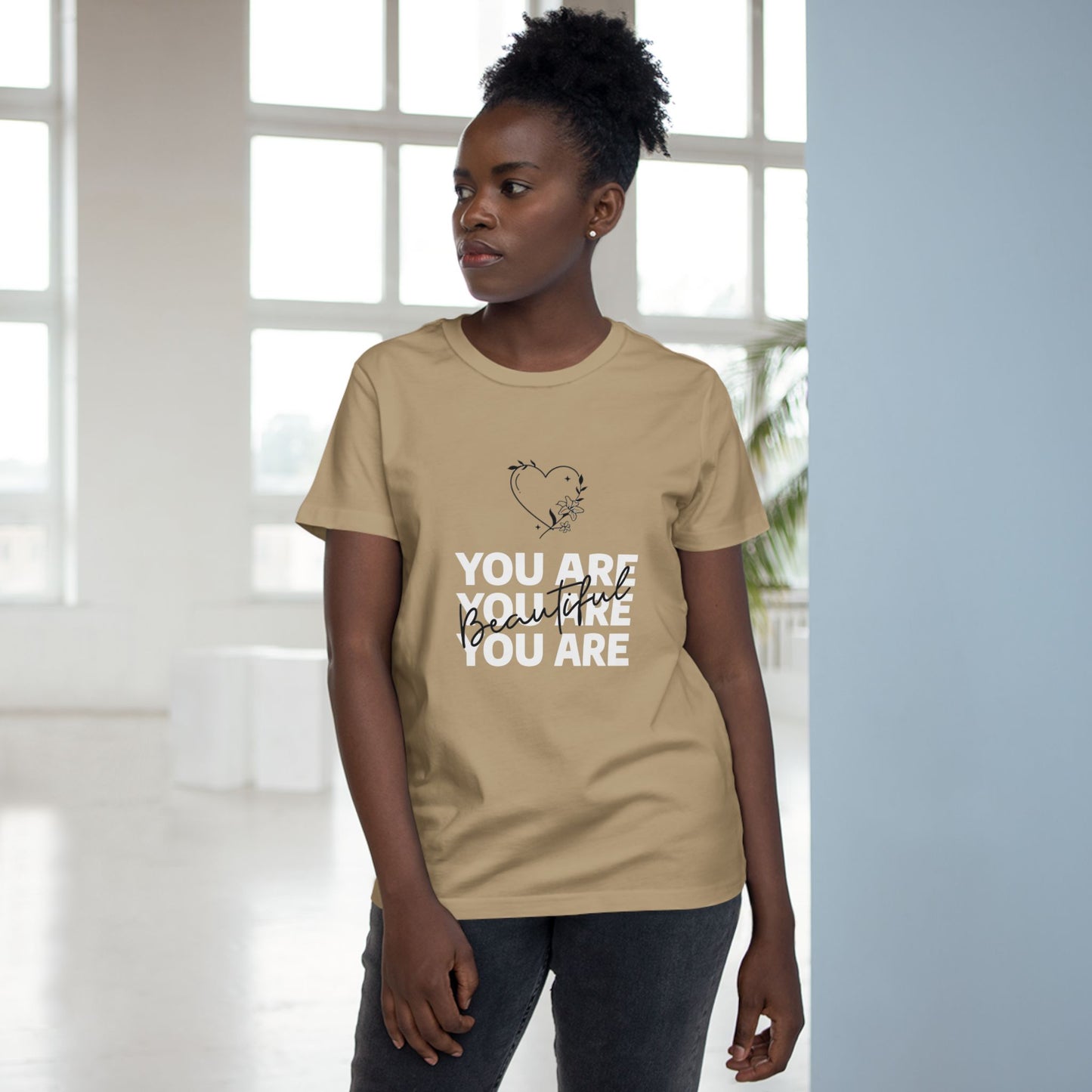 You Are Beautiful Women’s Maple Tee