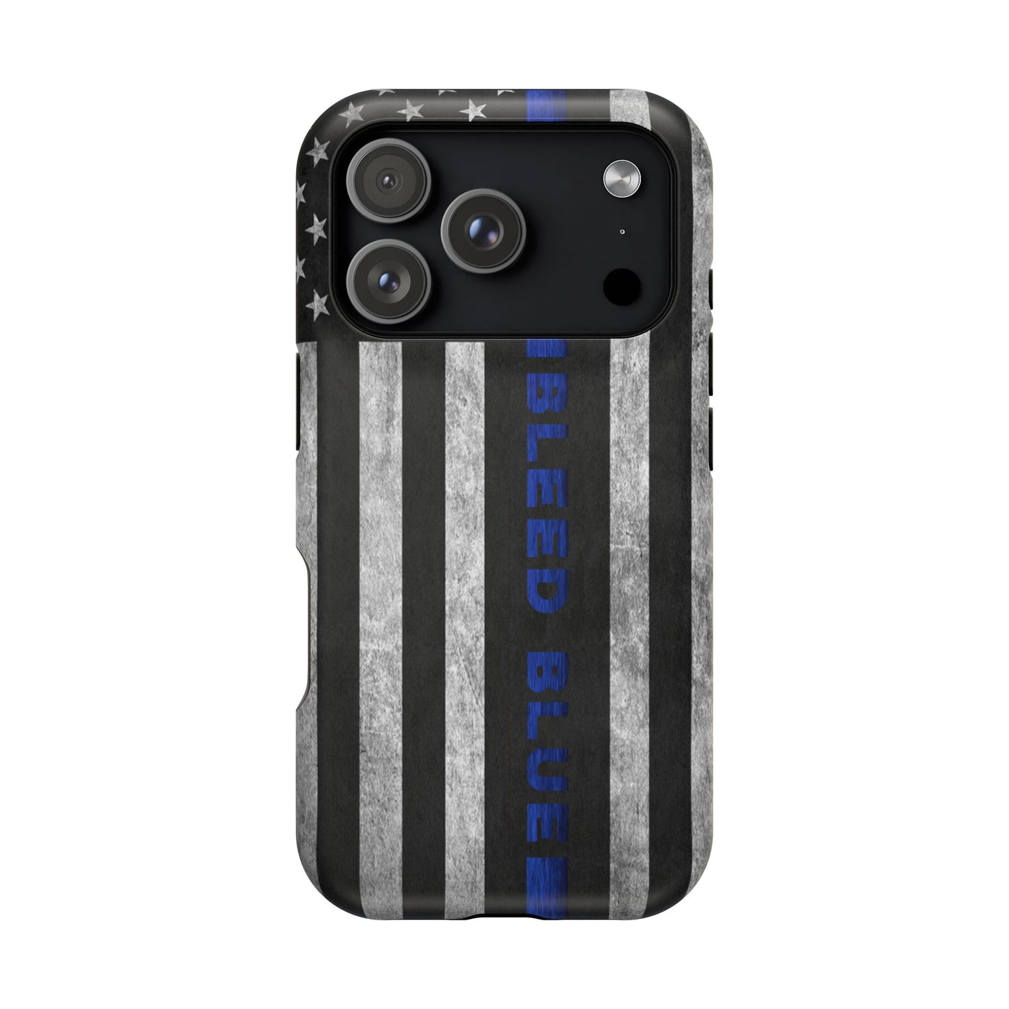 Police Magnetic Phone Cases, Bleed Blue