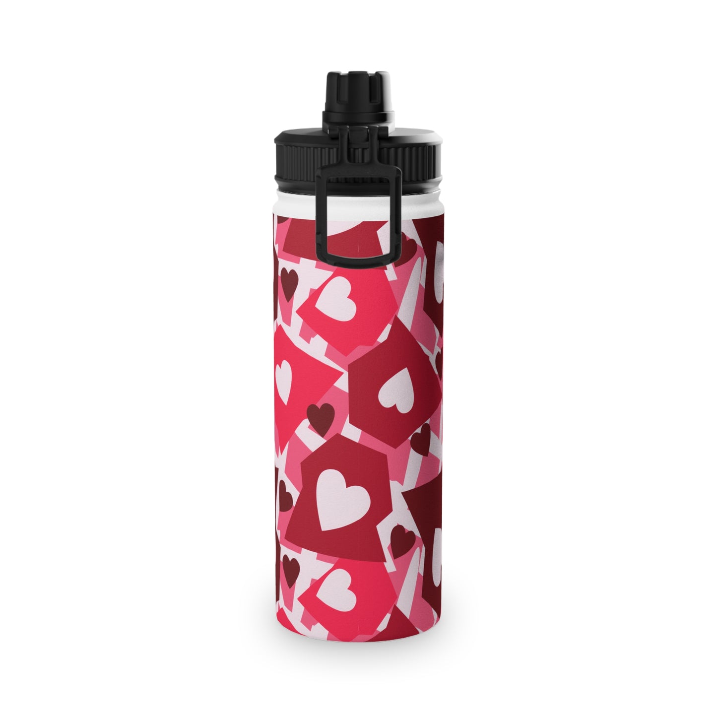 Love in Style Stainless Steel Water Bottle, Sports Lid