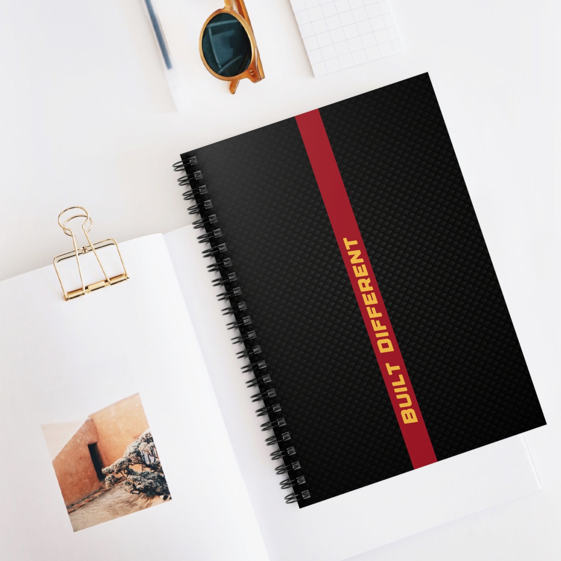 Built Different Spiral Notebook - Stylish Journal for Notes