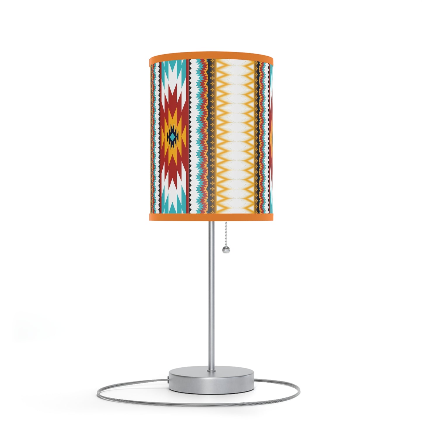 Tribal Threads Lamp on a Stand, US|CA plug / White