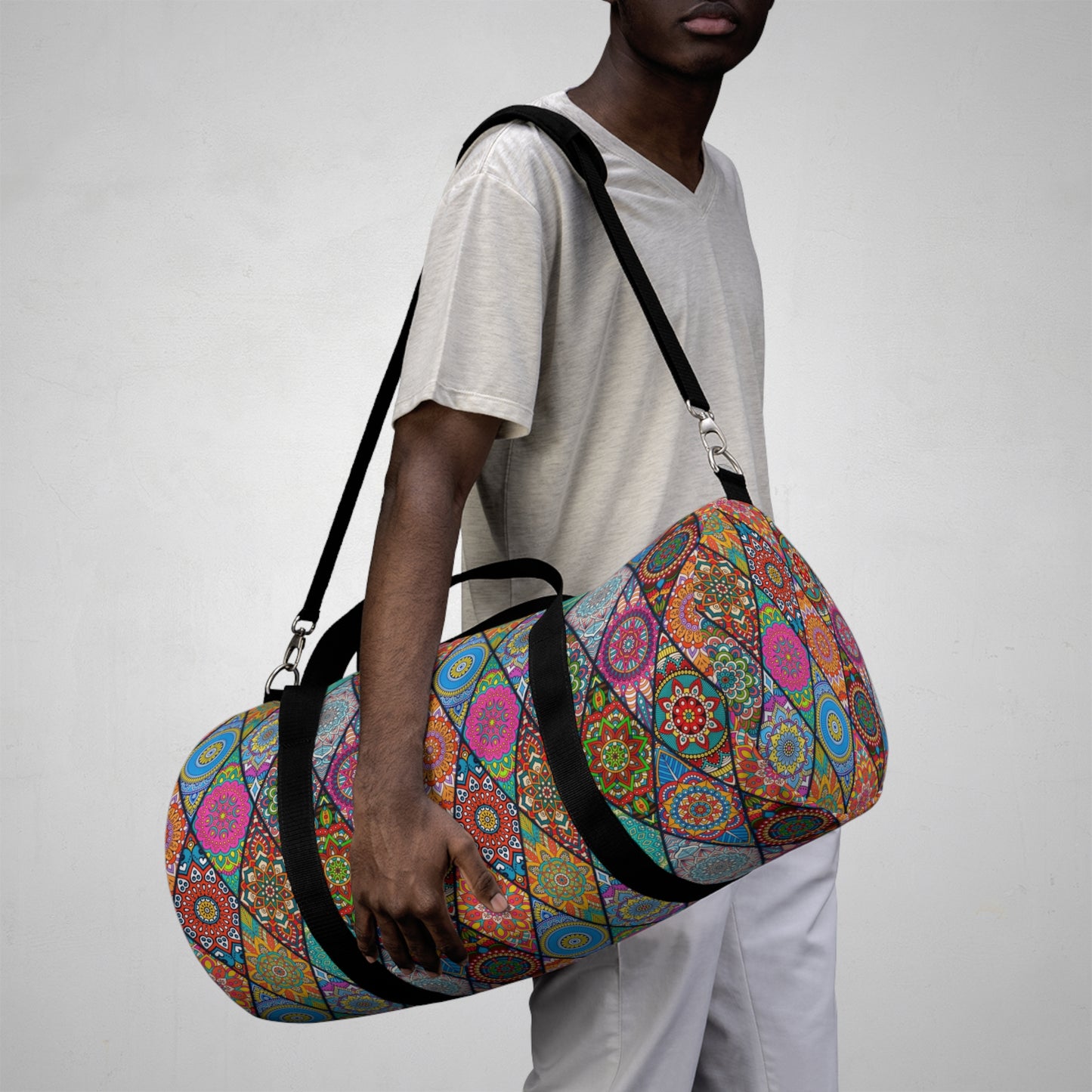 Mandala Argyle Duffel Bag