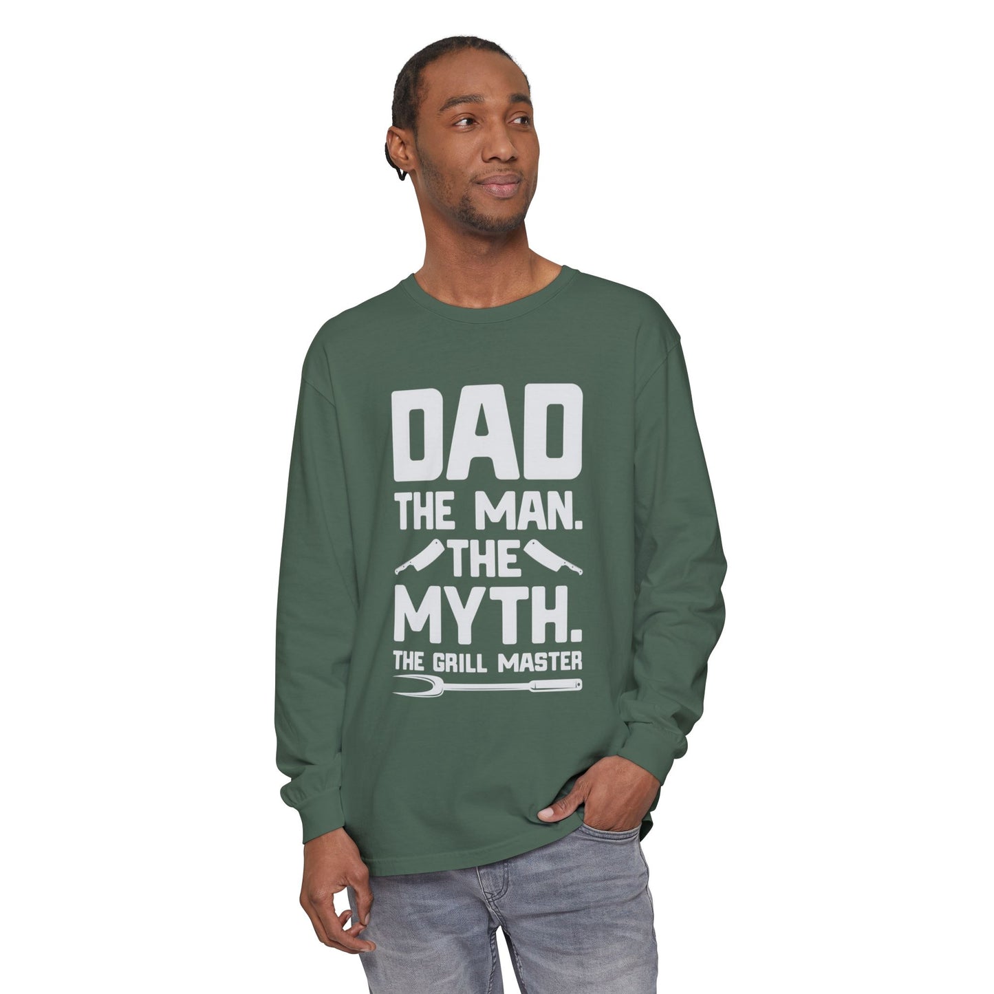 Dad The Man Myth Grill Master Long Sleeve T-Shirt