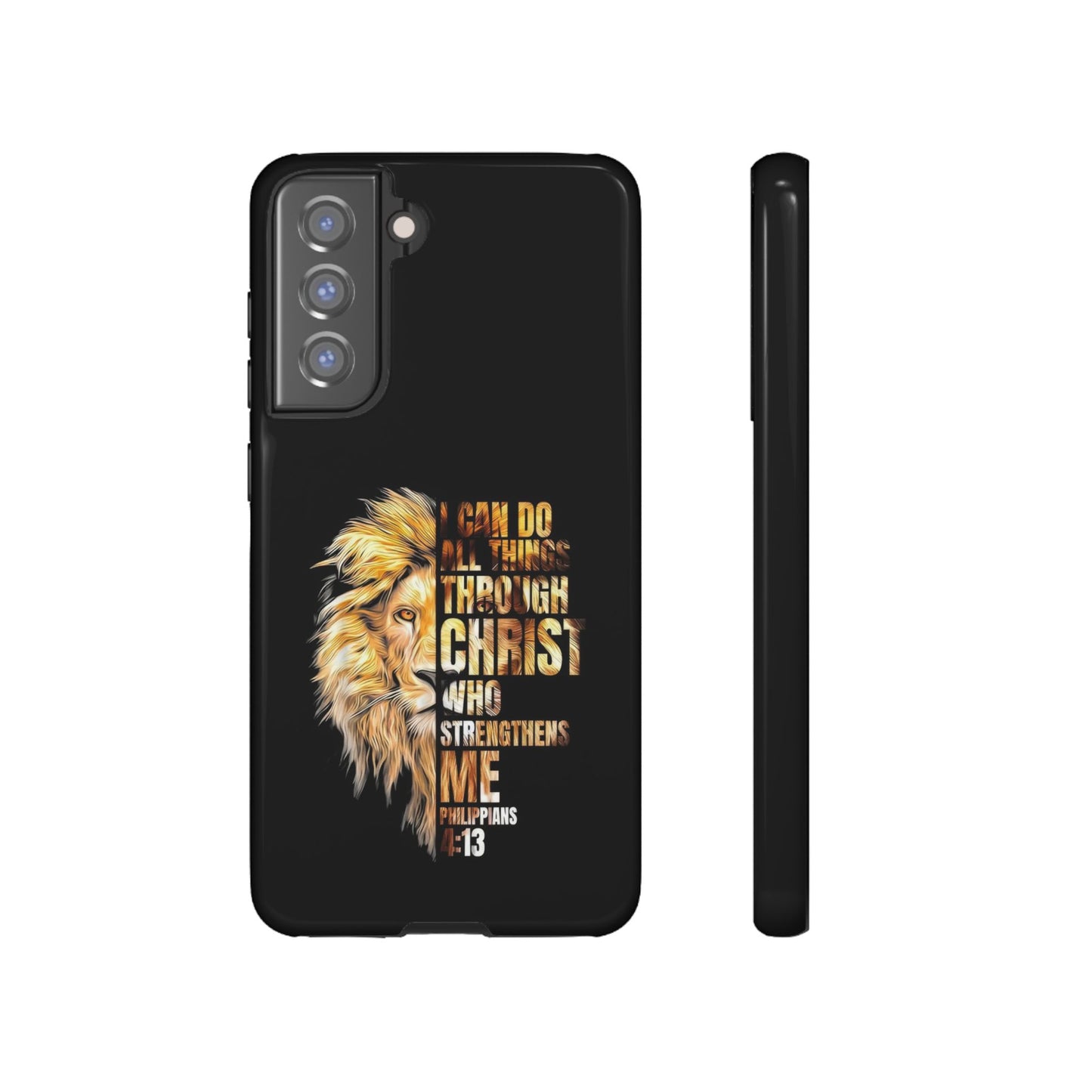 Inspirational Lion  Samsung Phone Case, Strength & Faith, Christian Accessories