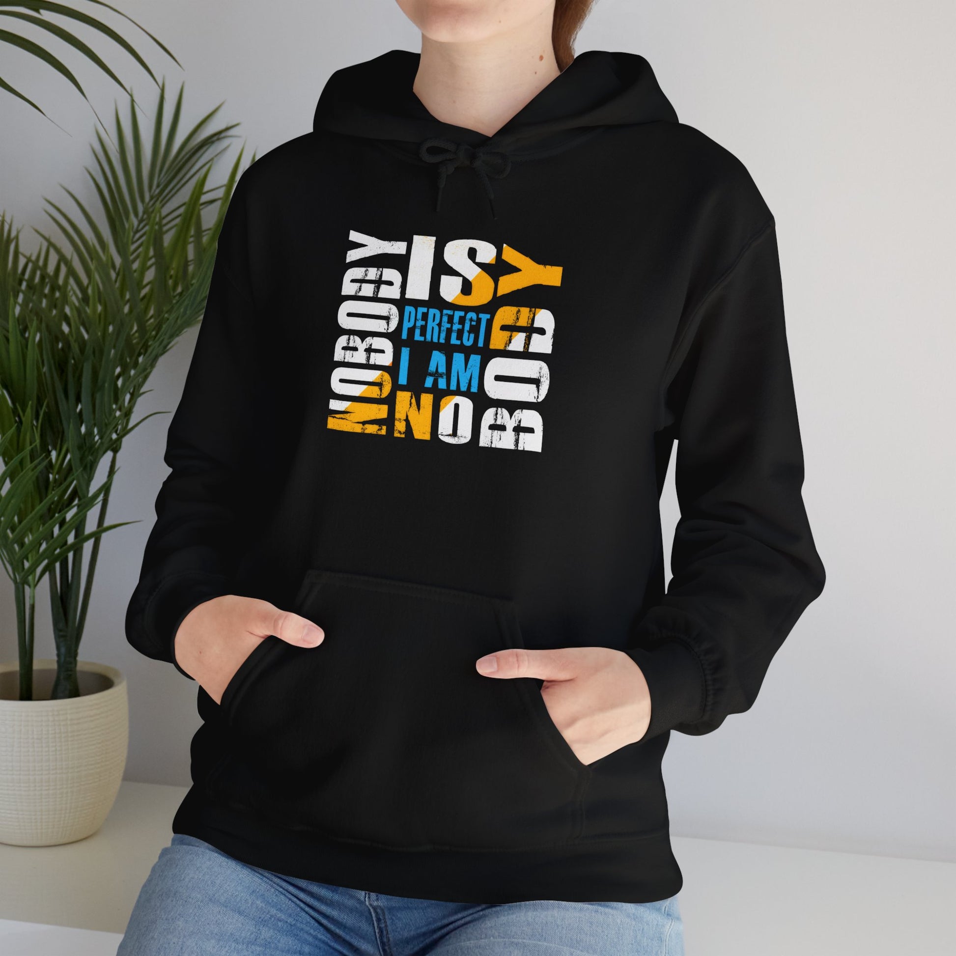 Nobody is Perfect Unisex Hoodie – Comfortable Sweatshirt for Everyday Wear
