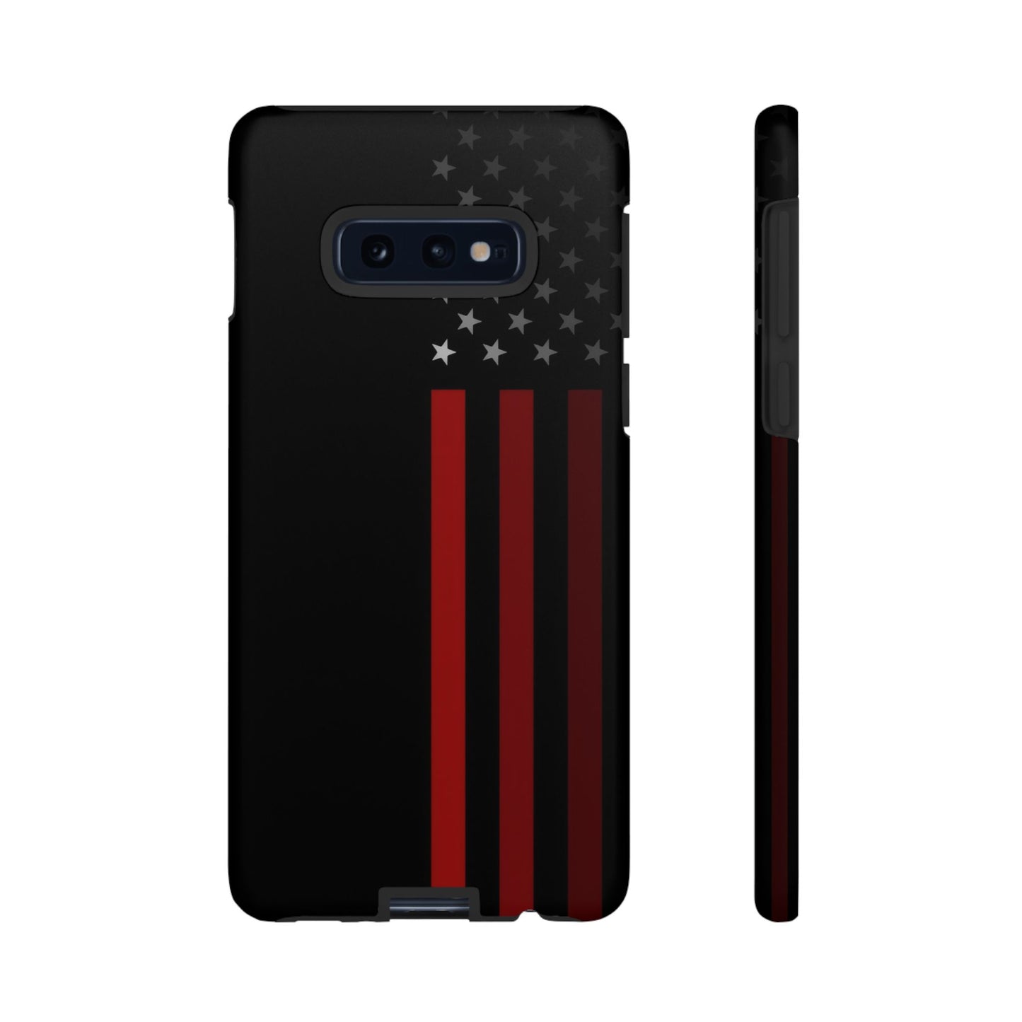Patriotic Samsung Tough Cases, Red Line American Flag Phone Cover