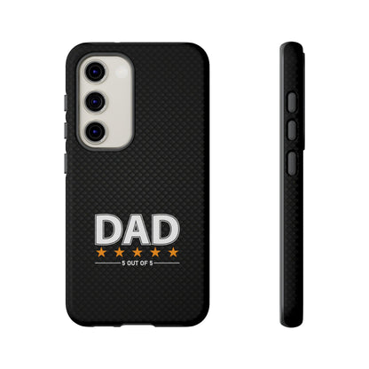 5-Star Dad Samsung Phone Case - Tough Black Cover for Father's Day