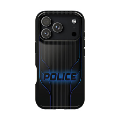Police Magnetic Phone Cases, Blue Light