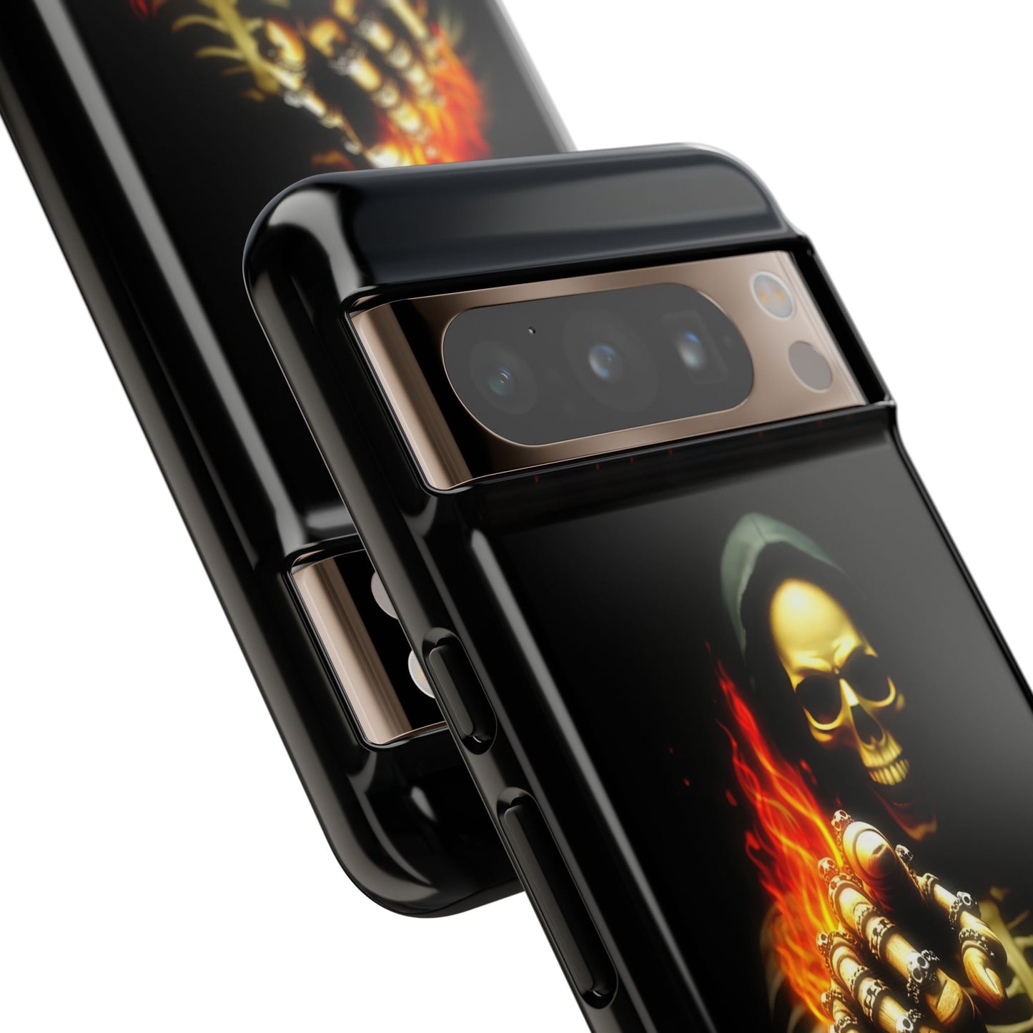 Skull Design Google Pixel Phone Case, Don't Touch My Phone Mobile Cover