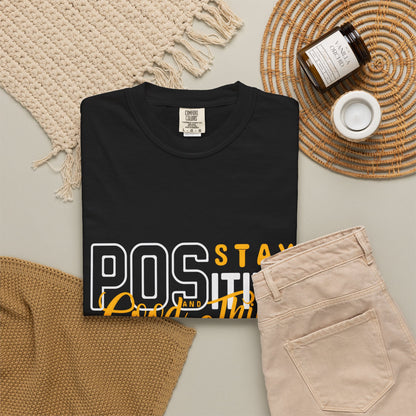 Unisex Positive Vibe T-Shirt - Stay Positive Good Things Will Happen