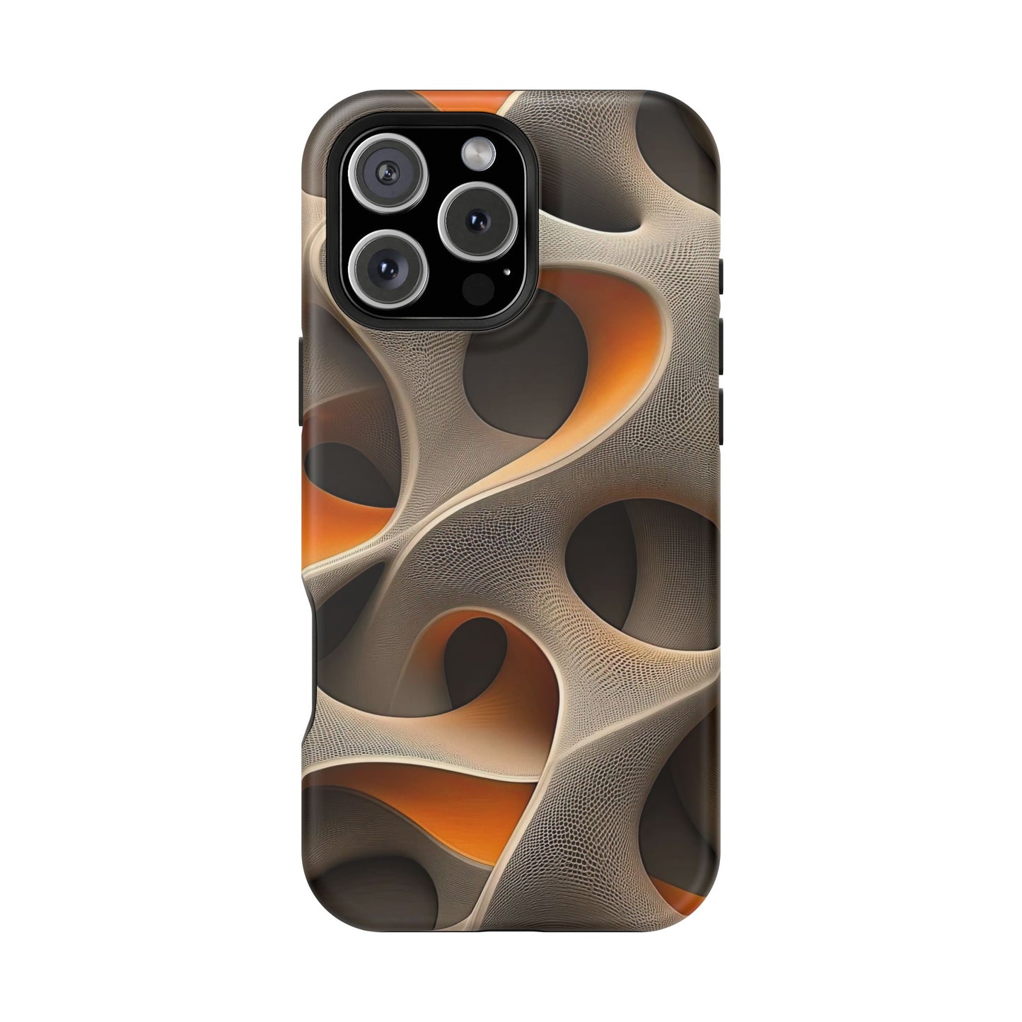 Stylish Magnetic Phone Cases, Abstract Geometric Design