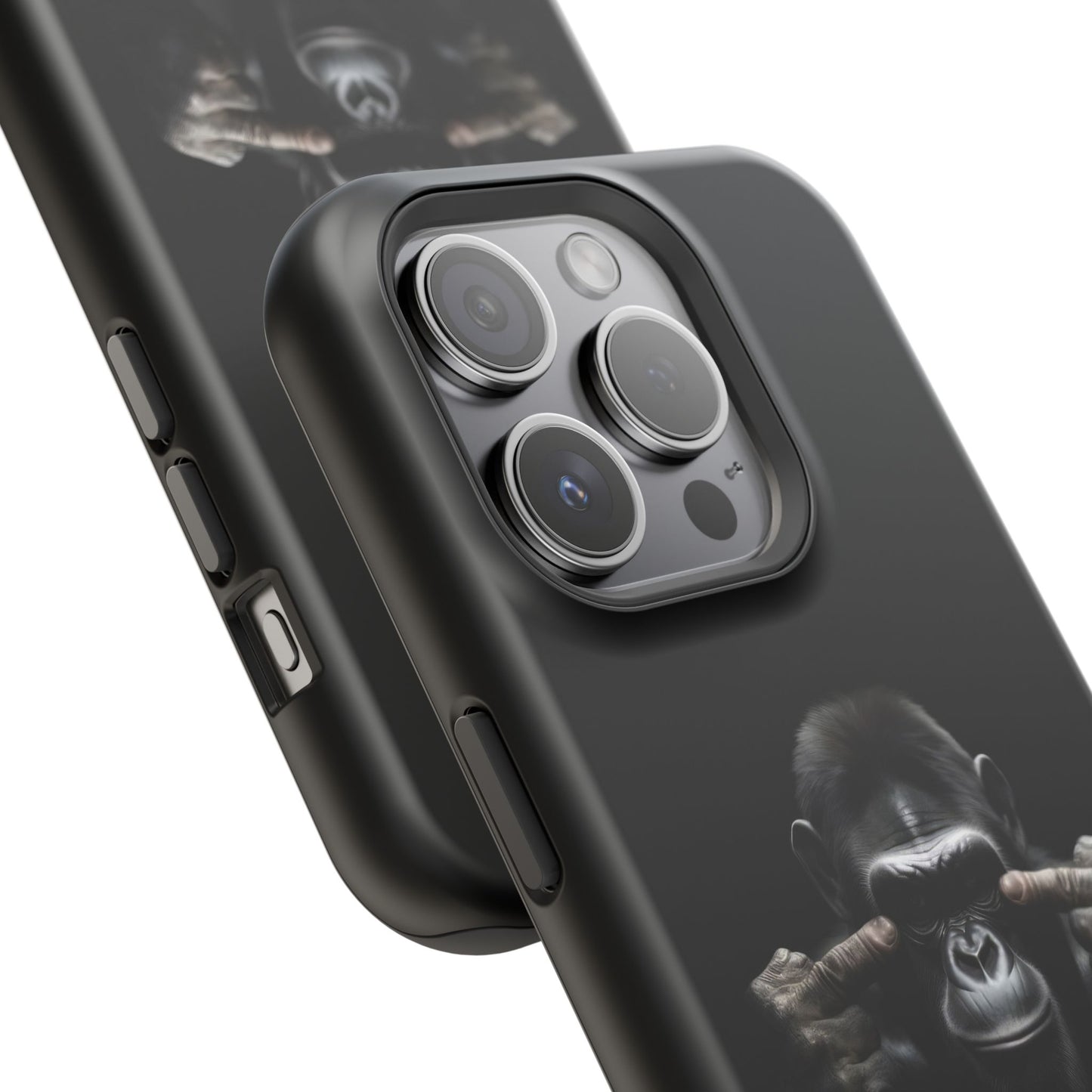 Edgy Gorilla Magnetic iPhone Case, Unique Cell Phone Cover