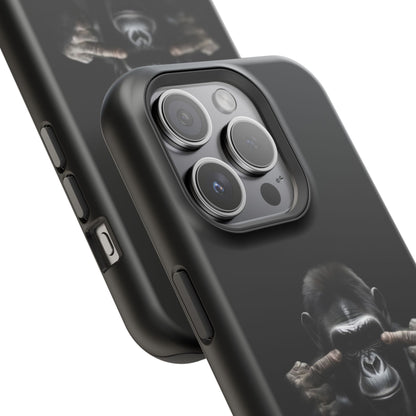 Edgy Gorilla Magnetic iPhone Case, Unique Cell Phone Cover