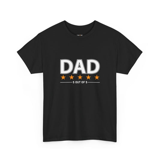 Father's Day Unisex Tee - 5 Stars Dad T-shirt