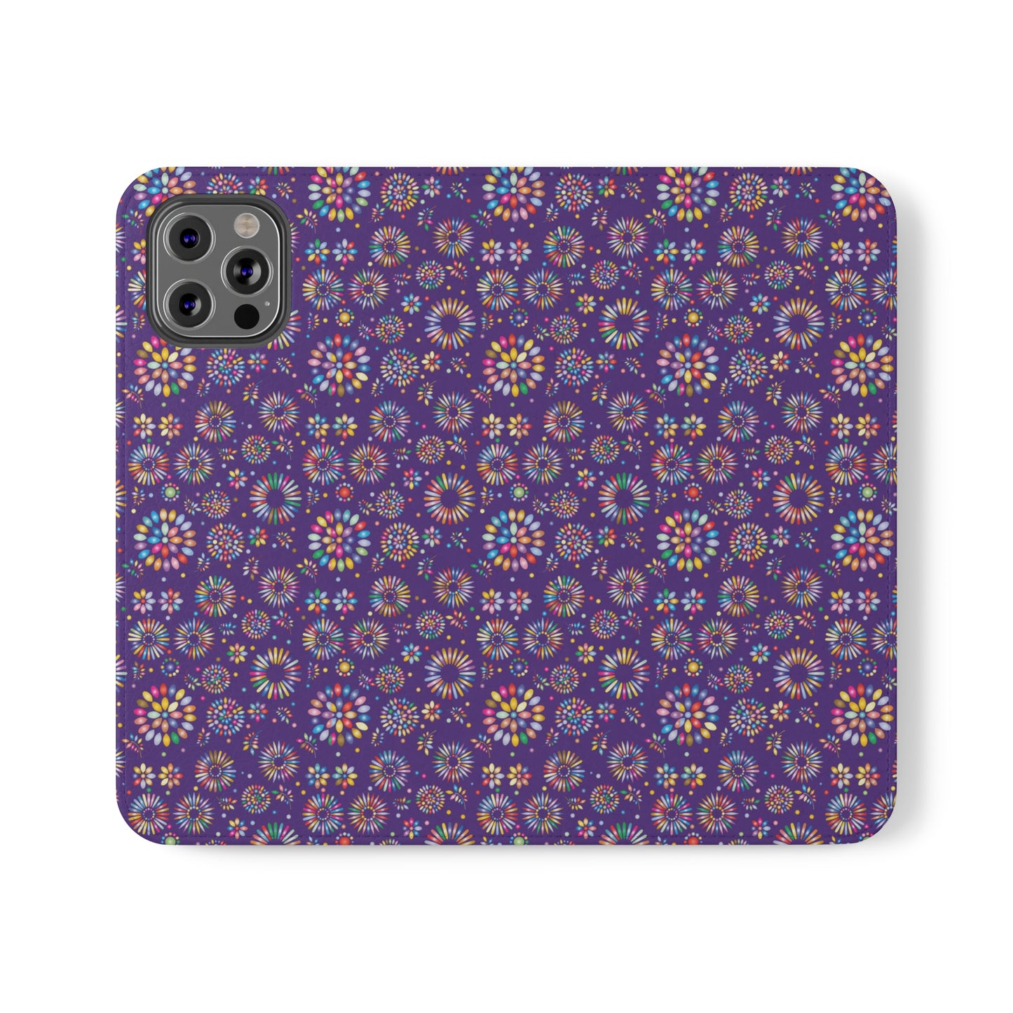 Vibrant Vibes Flip Cases / Purple