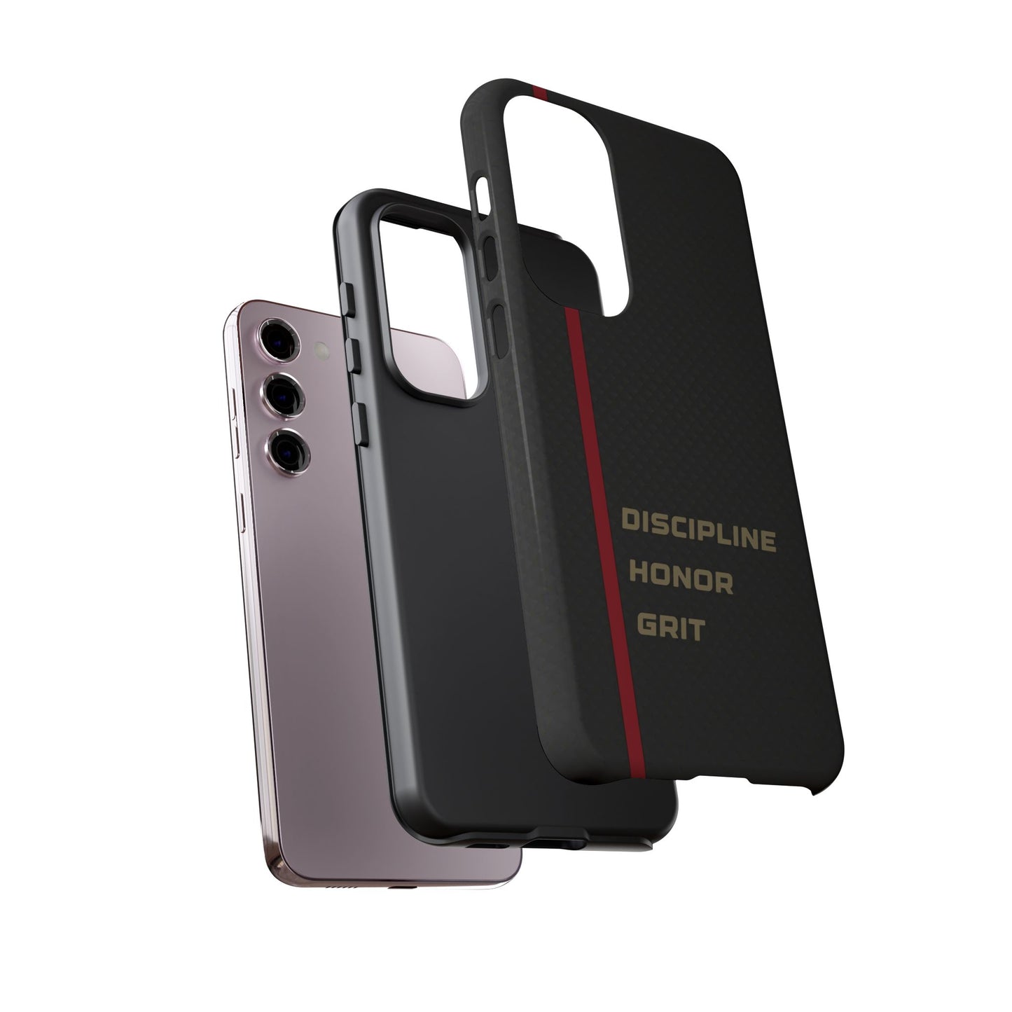 Discipline, Honor, Grit Impact-Resistant Phone Case