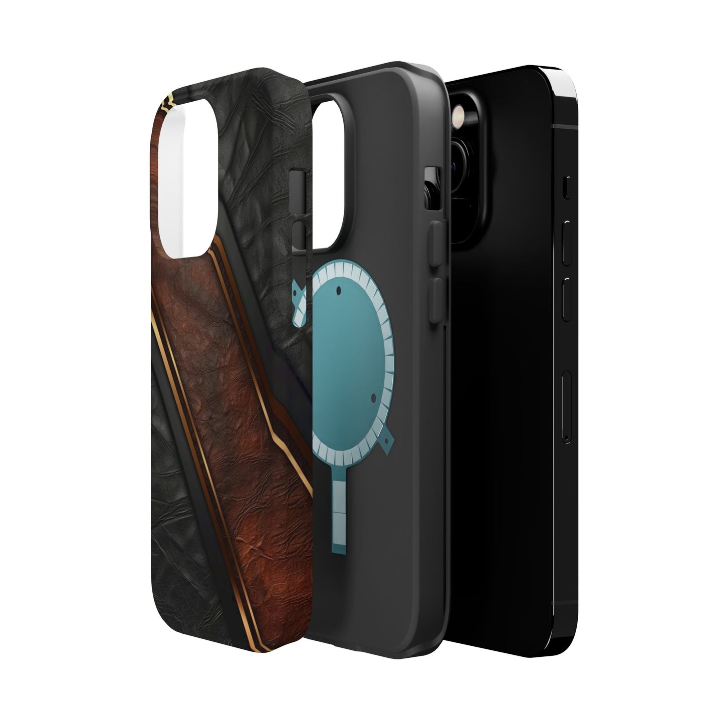 Stylish Leather Texture Magnetic Tough Cases
