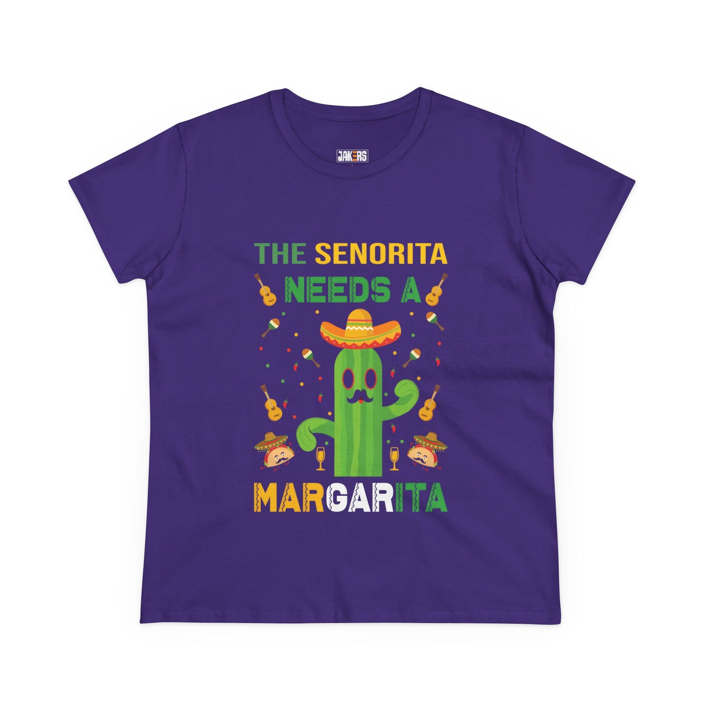 Cactus Margarita Tee - Fun Women's Cotton T-Shirt for Fiesta Celebrations