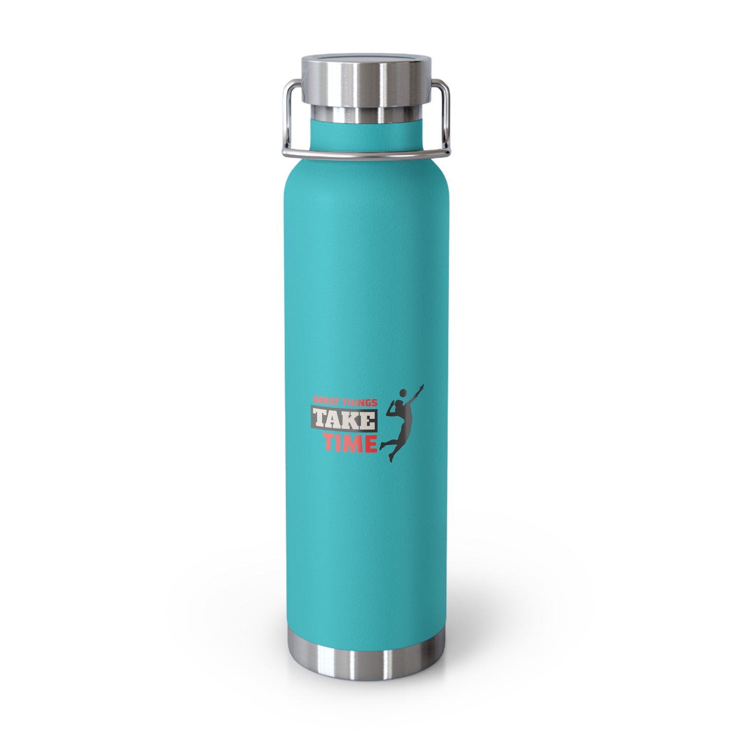 Great Things Take Time  Copper Vacuum Insulated Bottle, 22oz