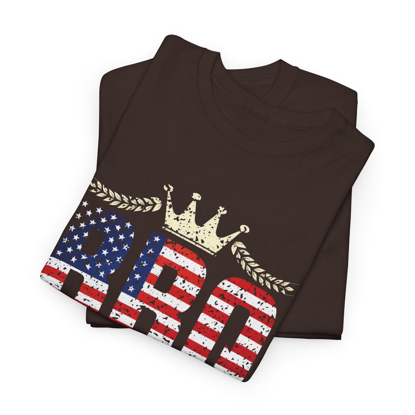 BBQ King Unisex Heavy Cotton Tee - Patriotic Grilling Shirt for Summer Celebrations