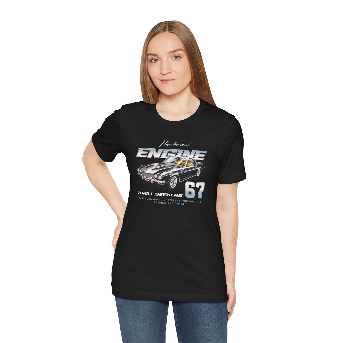 I Live For Speed Engine Unisex Jersey Short Sleeve Tee