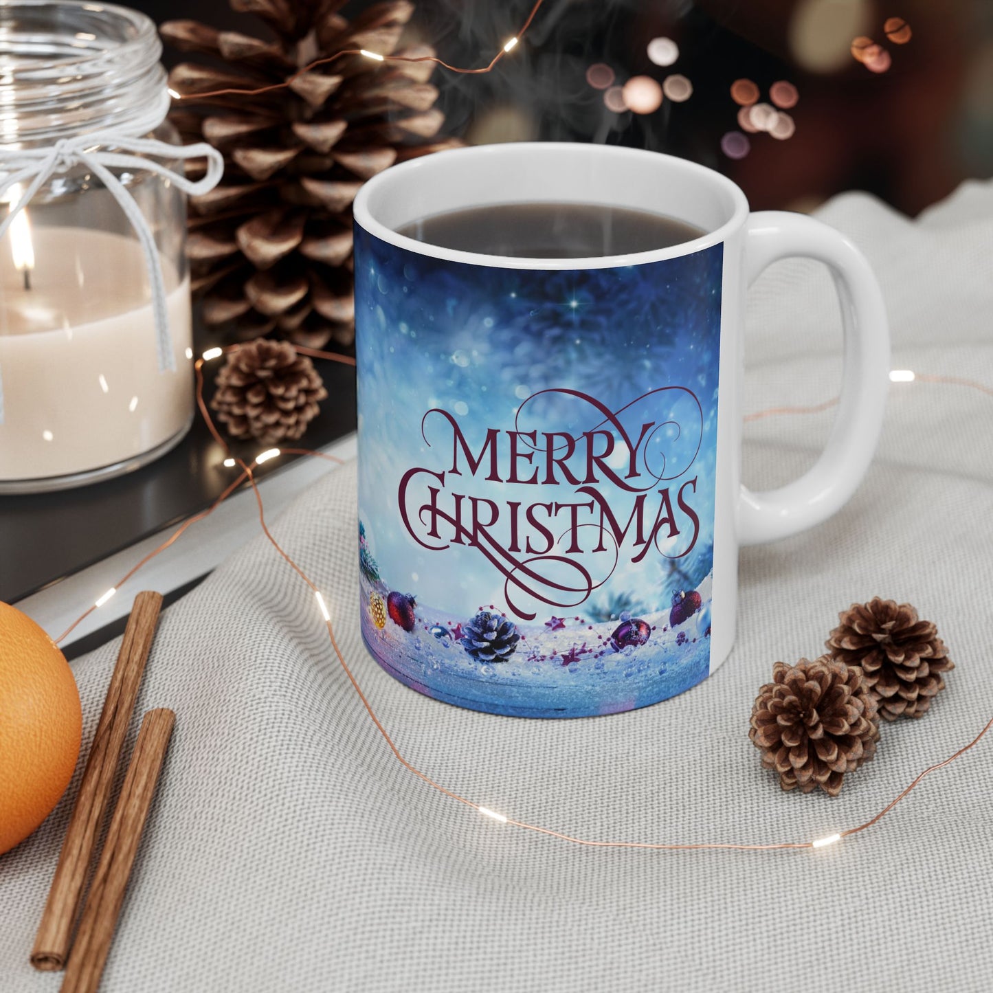 Silent Night Ceramic Mug, (11oz, 15oz)