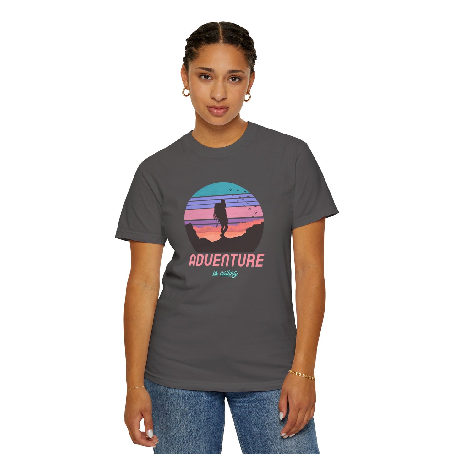 Adventure Is Calling Unisex Garment-Dyed T-shirt