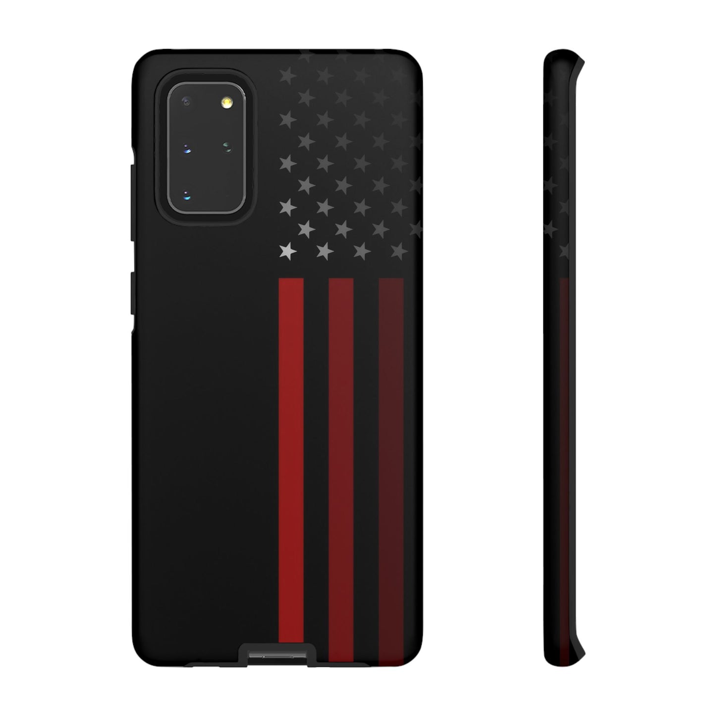 Patriotic Samsung Tough Cases, Red Line American Flag Phone Cover