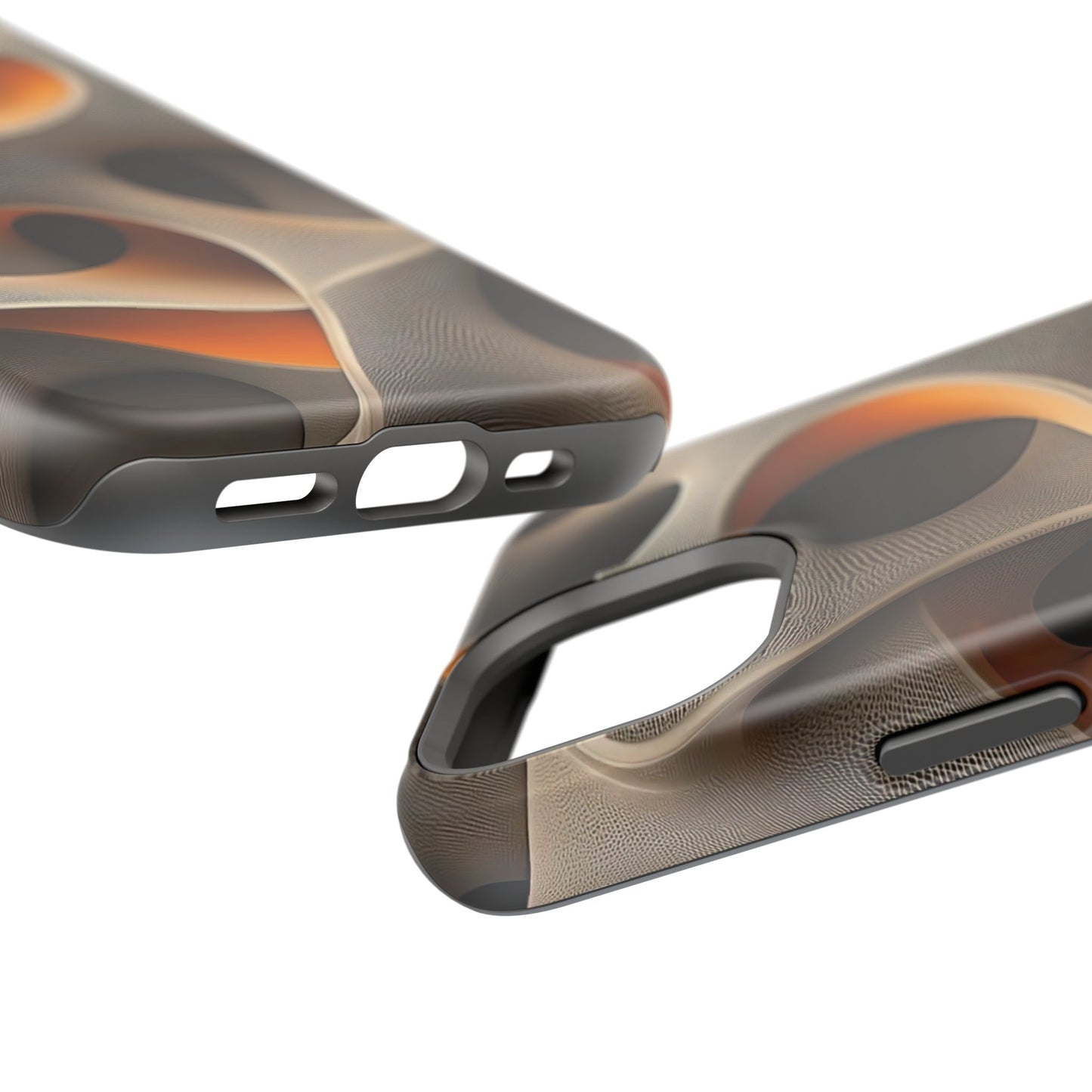 Stylish Magnetic Phone Cases, Abstract Geometric Design