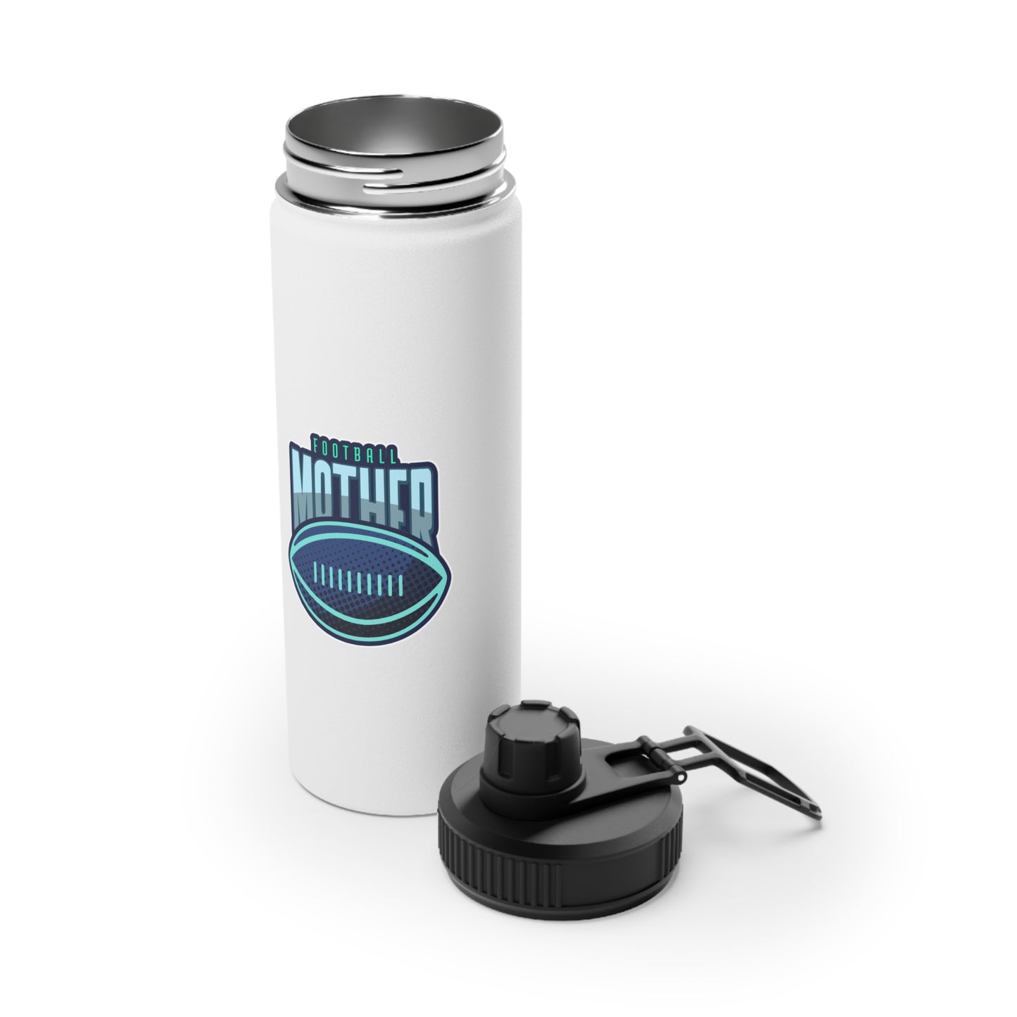 Football Mother Stainless Steel Water Bottle, Sports Lid