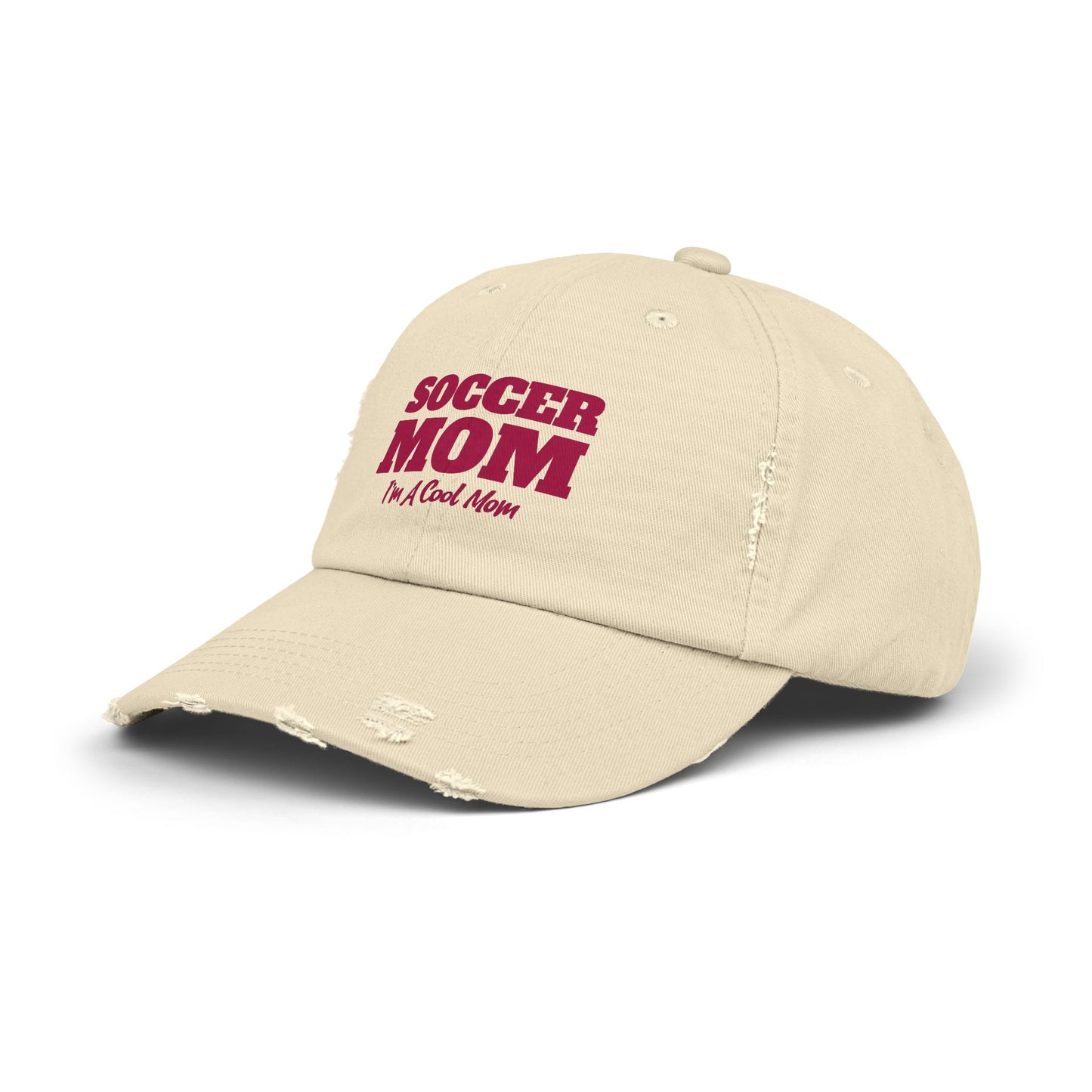 Soccer Mom I'm A Cool Mom Unisex Distressed Cap