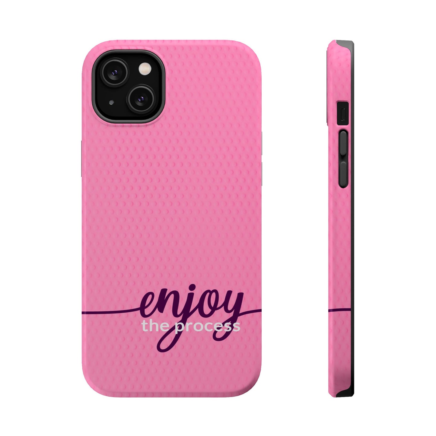 Enjoy the Process Magnetic Case - Motivational Pink Phone Cover for Women