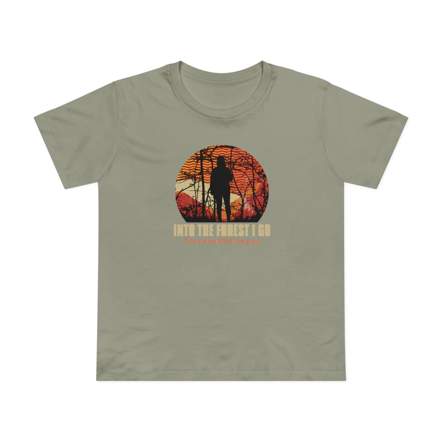 Into The Forest I Go Women’s Maple Tee