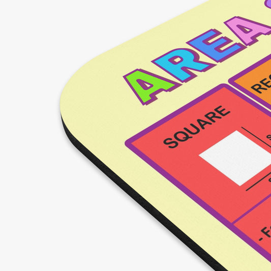 Area and Perimeter Mouse Pad, Educational Geometry Tools for Kids