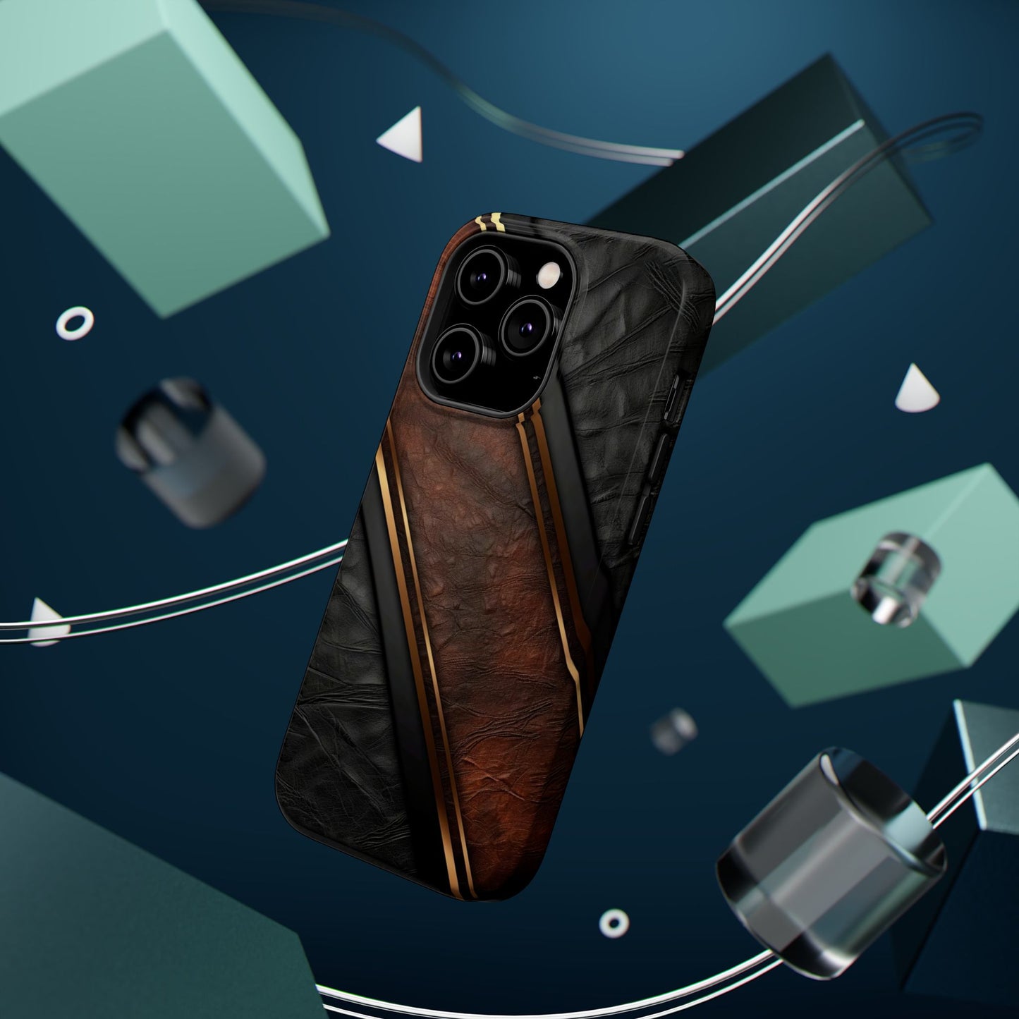 Stylish Leather Texture Magnetic Tough Cases