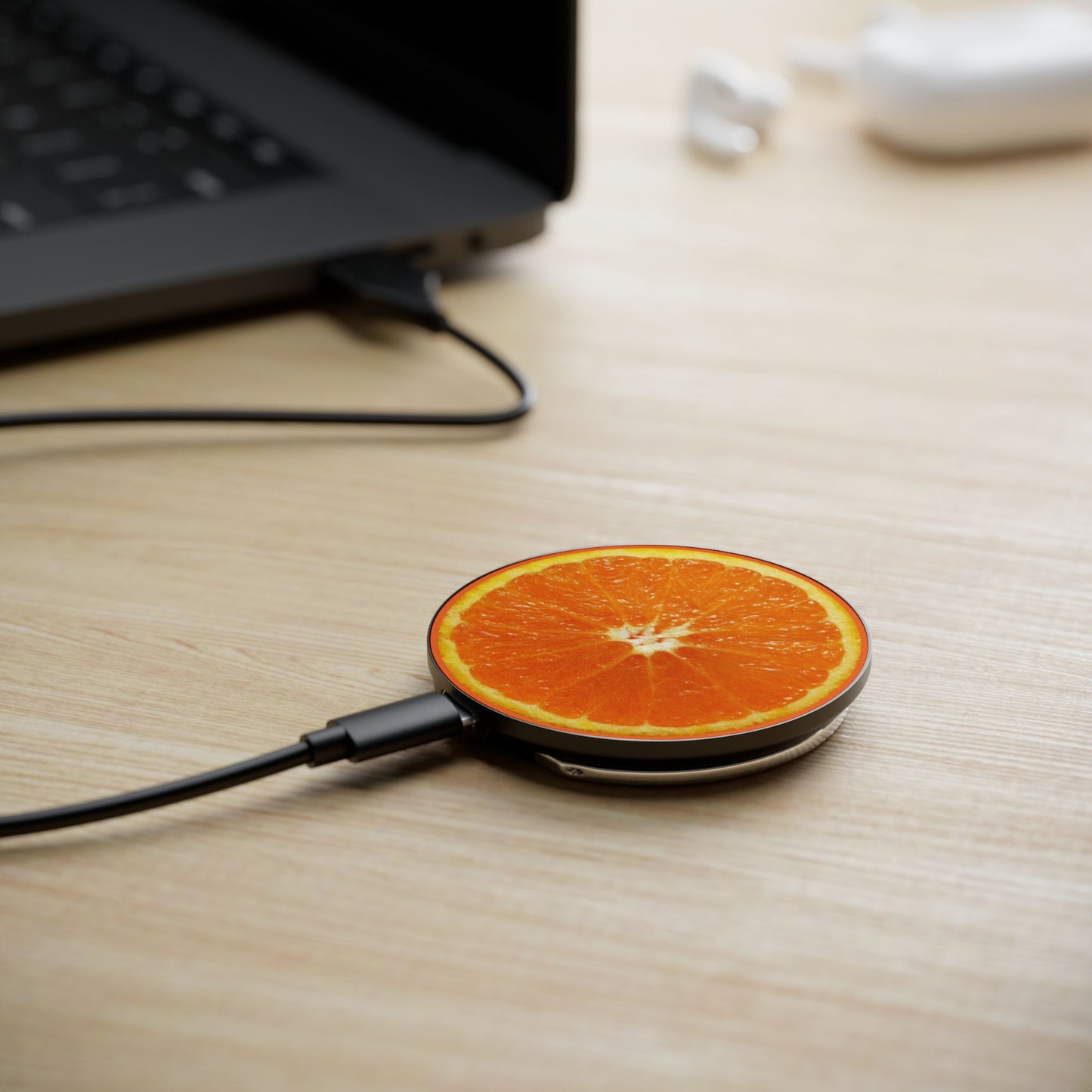 Orange Magnetic Induction Charger