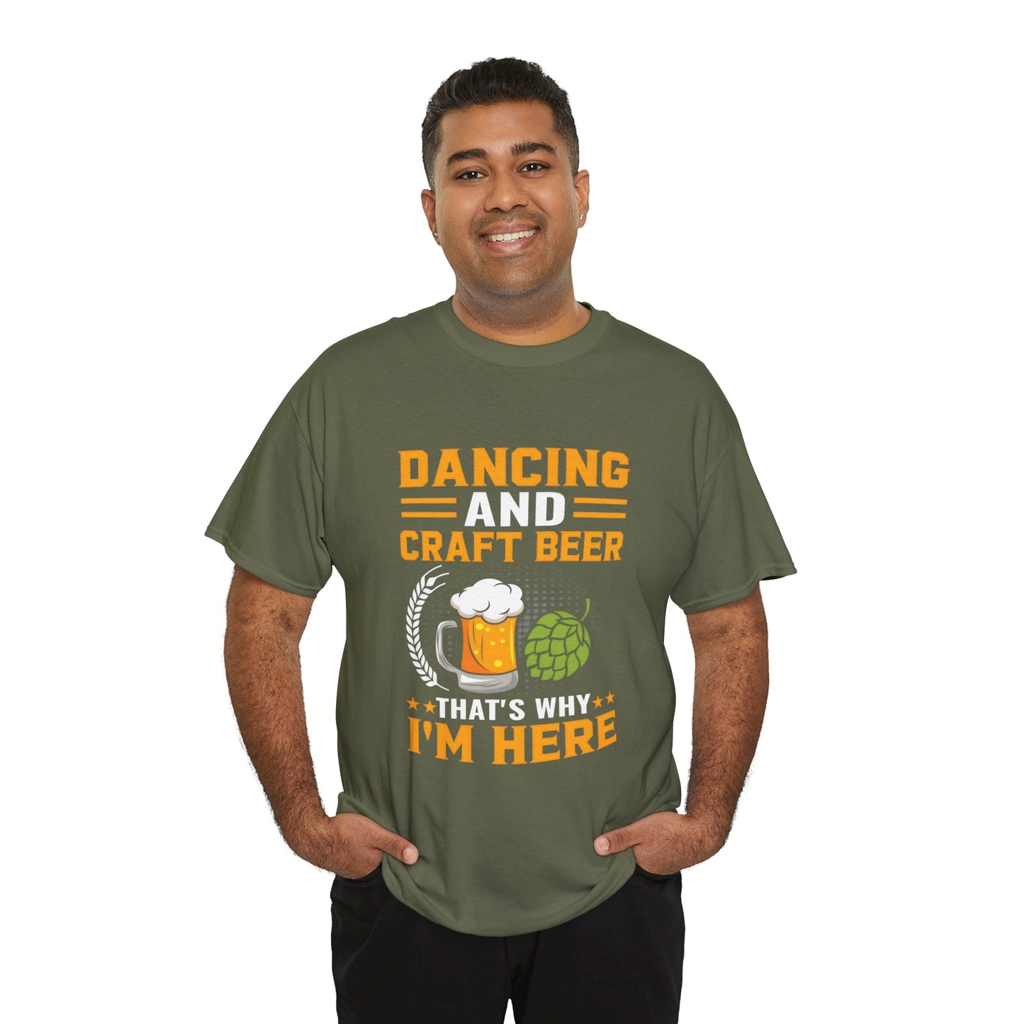 Funny Beer Slogan Tee, Dancing and Beer