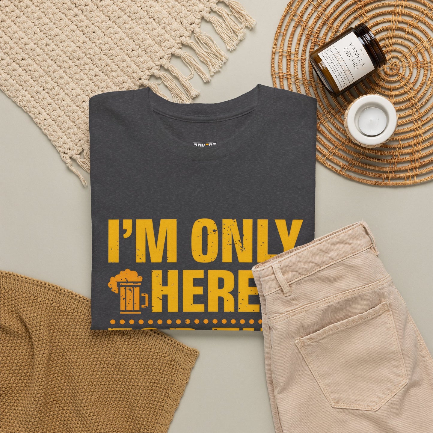 Funny Beer Slogan Tee, I'm Here For The Beer