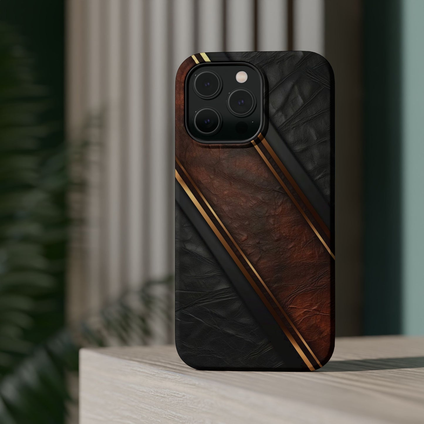 Stylish Leather Texture Magnetic Tough Cases