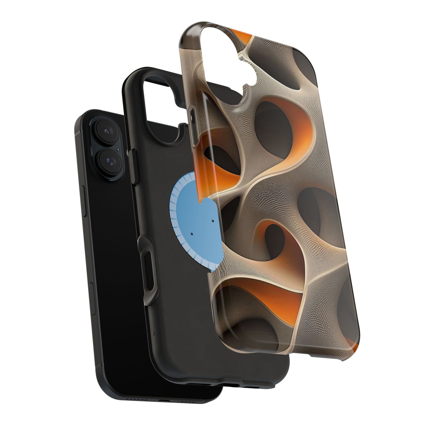 Stylish Magnetic Phone Cases, Abstract Geometric Design