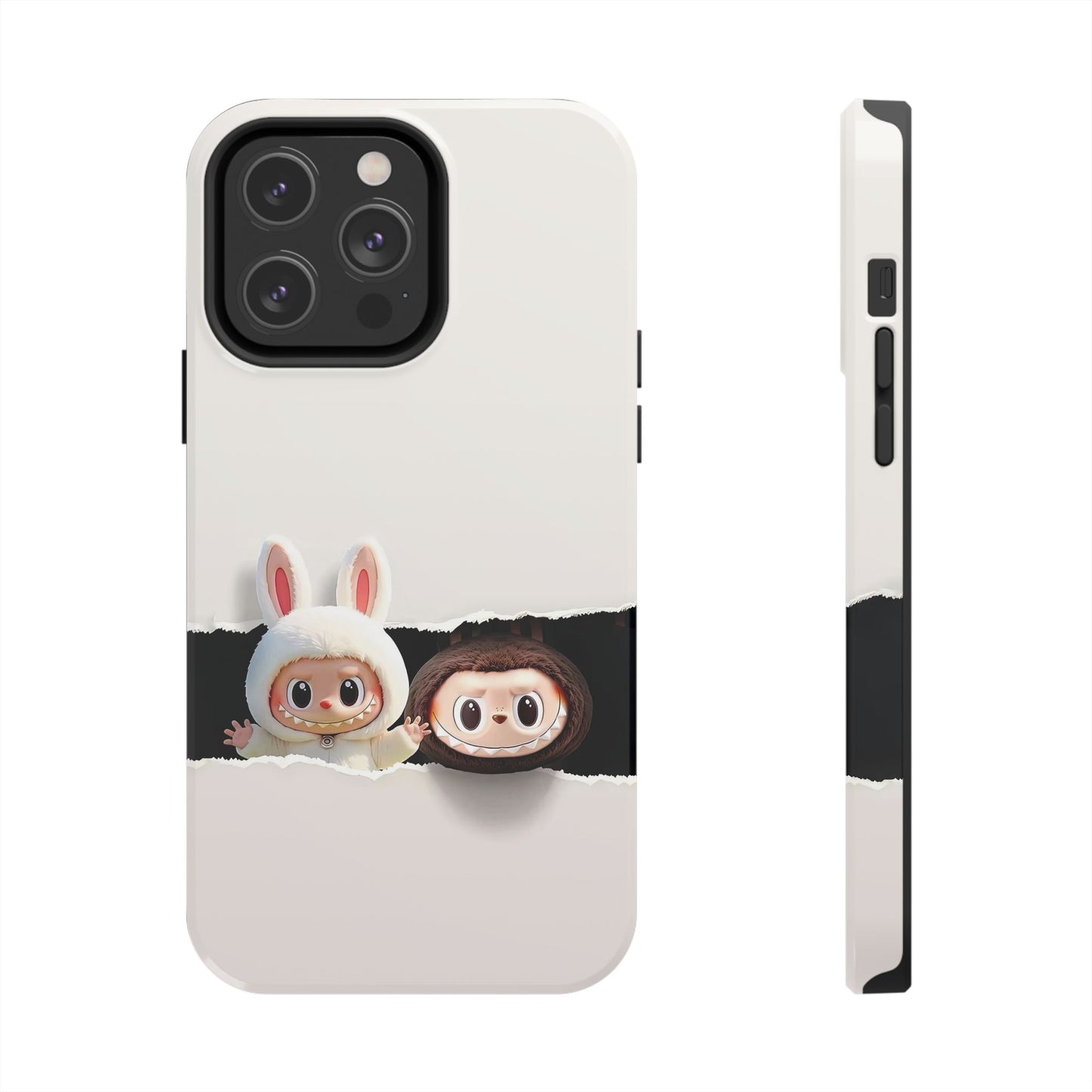 The Monsters Tough Case for iPhone Models and Variations – Dual Layer Protective Cover, Playful Design, Cute Mobile Accessory