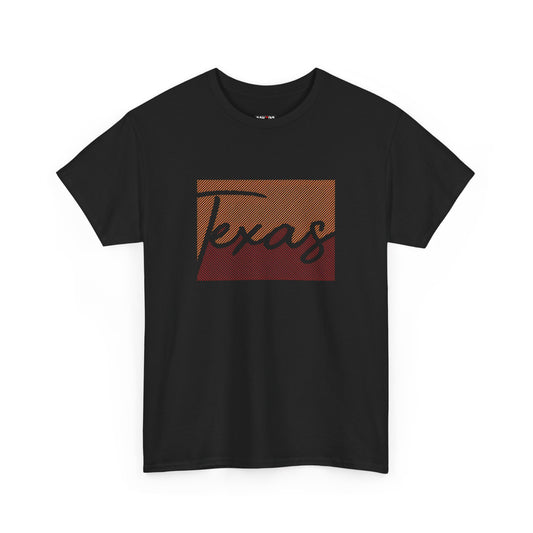 Texas Unisex Heavy Cotton Tee - Retro Style Tee for Texas Lovers
