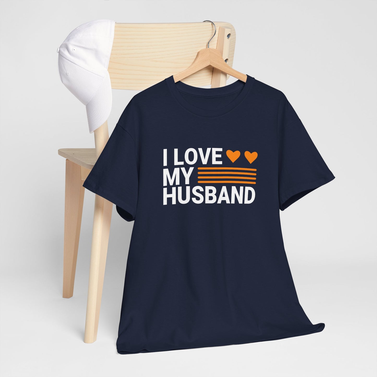 Love My Husband Unisex Heavy-Cotton Tee - Cute Casual Shirt