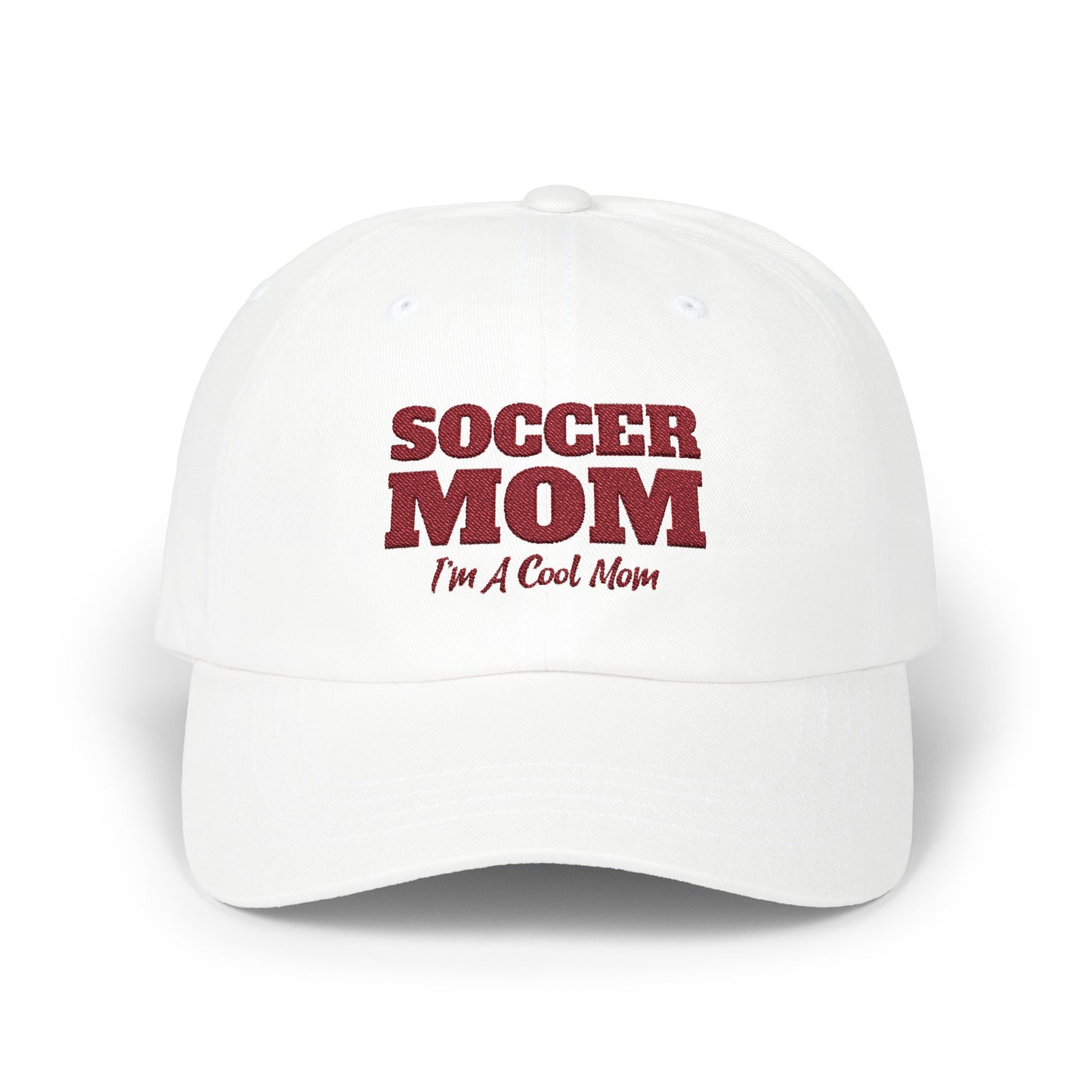 Soccer Mom Classic Dad Cap / embroidered