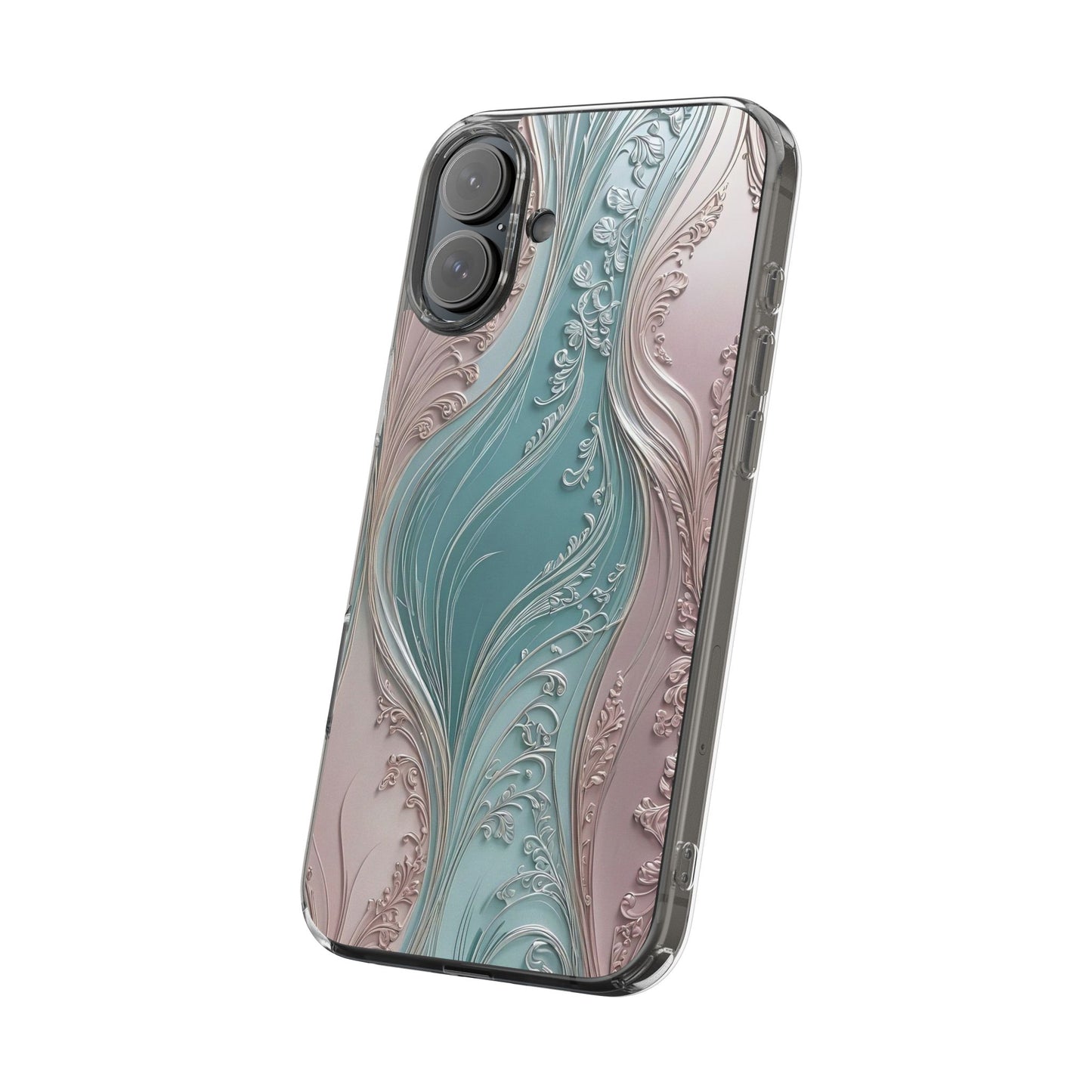 Elegant Clear Phone Cases,  Abstract Design