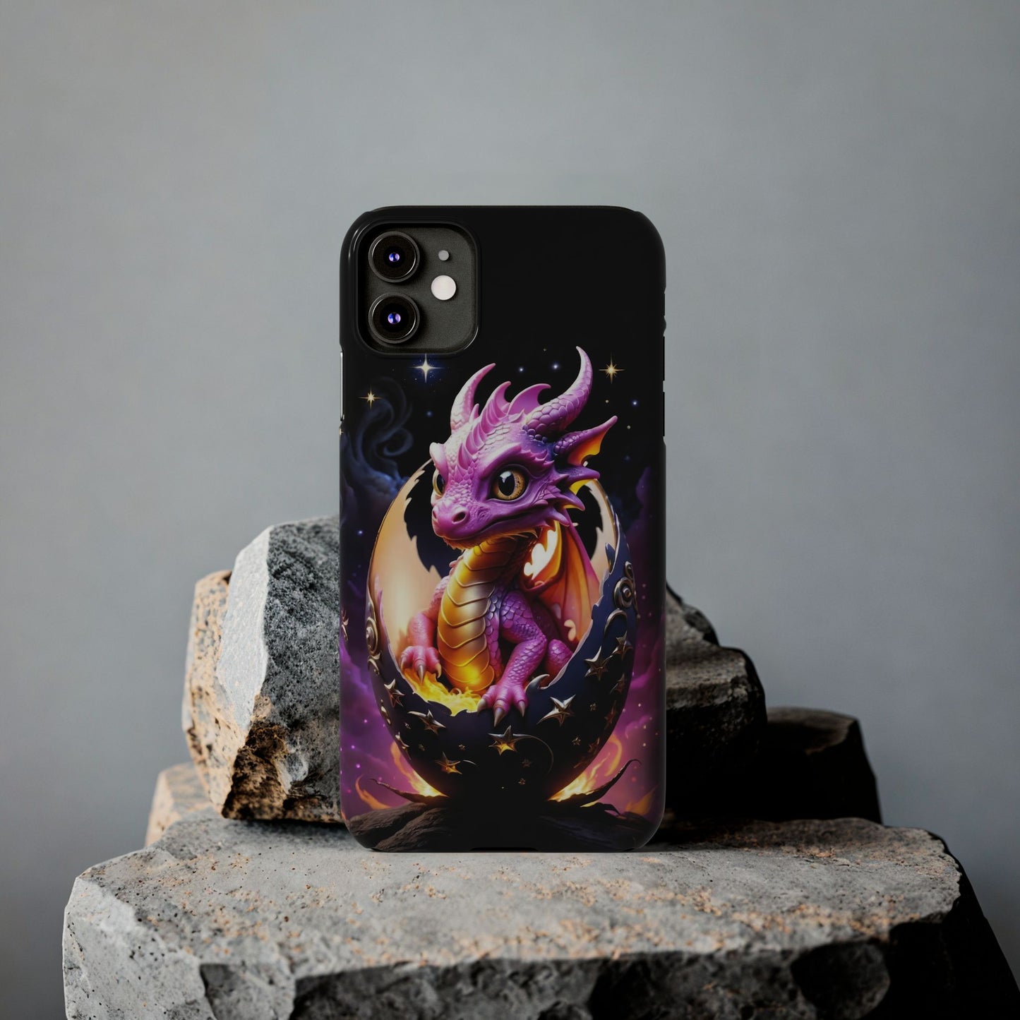 Fantasy Baby Dragon Slim Phone Case, Gift for Dragon Lovers