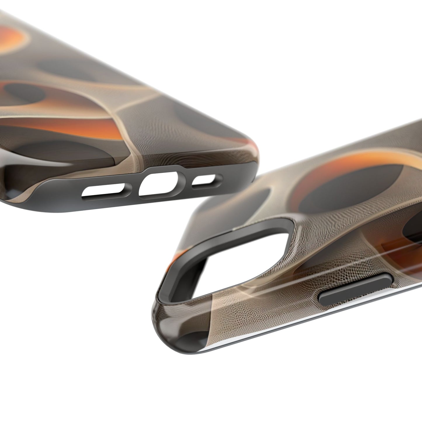 Stylish Magnetic Phone Cases, Abstract Geometric Design