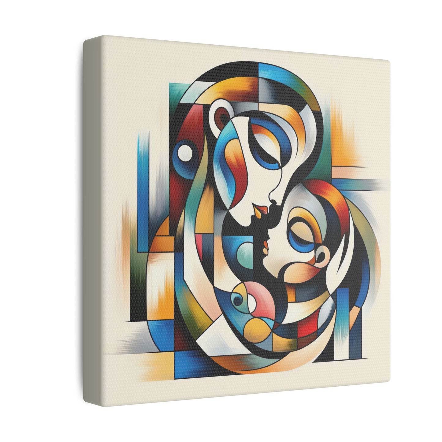 Motherhood in Shapes - Canvas Print
